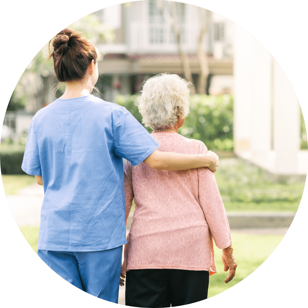 Live-in Carer with Elderly Woman
