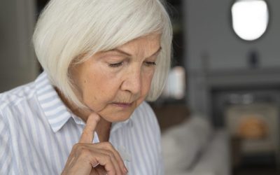 Elderly woman with Parkinsons