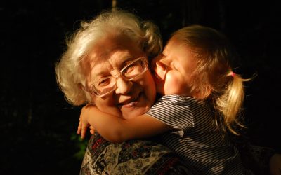 Grandma and granddaughter